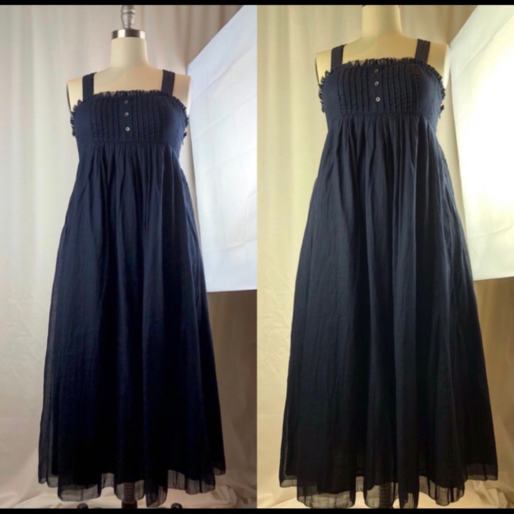 J.Crew Navy Blue Midi Dress